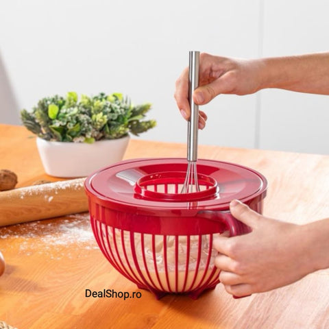 BOL MIXARE CU CAPAC PLASTIC 3 litri 21 CM Cooking BY HEINNER