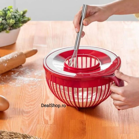 BOL MIXARE CU CAPAC PLASTIC 3 litri 21 CM Cooking BY HEINNER