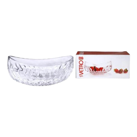 Bol oval sticla rezistenta Vetro 650 ml Ideal pentru Servirea Salatelor sosurilor Deserturilor CADOUL PERFECT