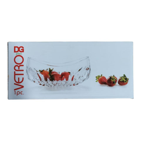 Bol oval sticla rezistenta Vetro 650 ml Ideal pentru Servirea Salatelor sosurilor Deserturilor CADOUL PERFECT
