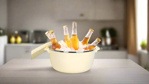 Păstrează Mâncarea Caldă Ore Întregi – Caserolă Termică 6L Heinner, Perfectă pentru Evenimente sau Terasă,verde