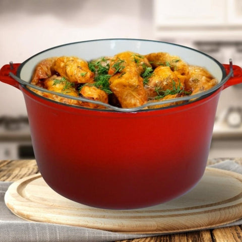 Ceaun litri fonta emailata 5  COOKING BY HEINNER 25 X 14 CM