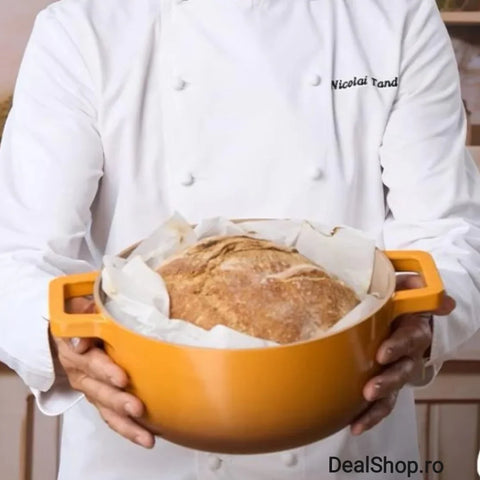 Cratita 5,8 litri 26 × 12,5 cm cu capac RECOMANDAT DE CHEFF NICOLAI TAND gateste sanatos