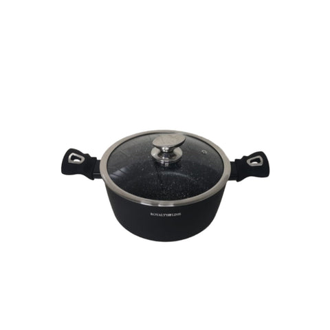Cratita 2,1 litri Invelis de Marmura Royalty Line Negru