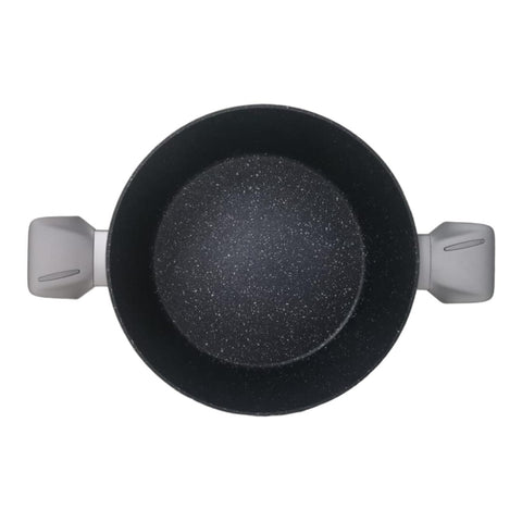 Cratita cu capac 2,1 litri Invelis de Marmura Royalty Line Silver