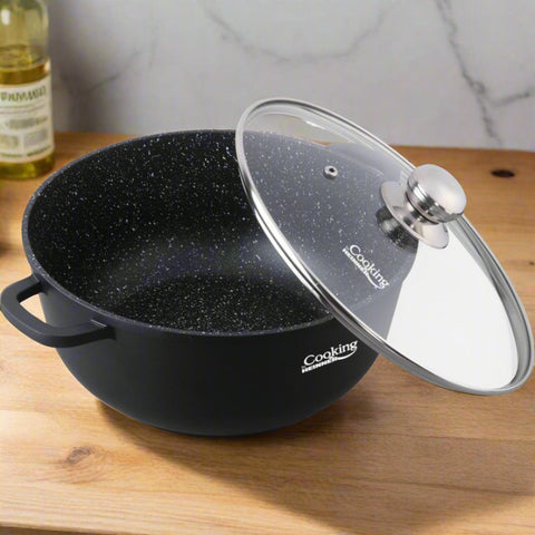 Cratita 23 litri interior marmura antiaderenta Cooking by Heinner perfecta pt gem Zacusca Gatit sanoatos
