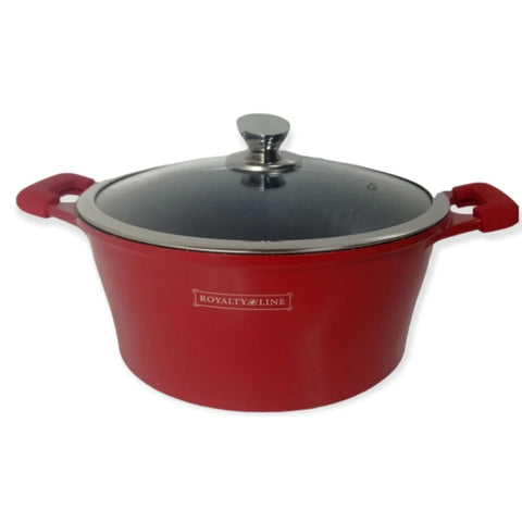 Cratita cu Invelis de Marmura 6,1 litri Royalty line, Rosu