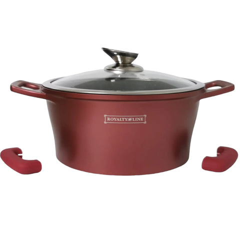 Cratita cu Invelis de Marmura 6,1 L Royalty line, Visiniu