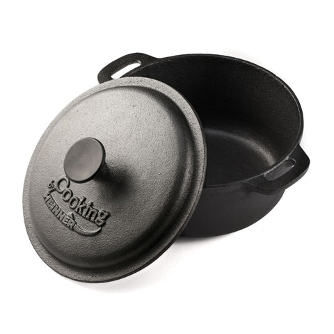 Cratita 3.8 litri fonta pura cu capac Cooking Heinner gateste traditional sanatos si gustos