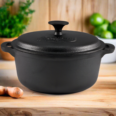 Cratita 3.8 litri fonta pura cu capac Cooking Heinner gateste traditional sanatos si gustos