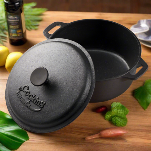 Cratita 3.8 litri fonta pura cu capac Cooking Heinner gateste traditional sanatos si gustos