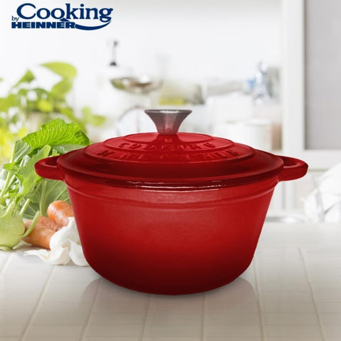 Cratita 2.9 litri fonta emailata Cooking by Heinner Red Line 22 x 9,5 cm gatit sanatos sanatos traditional
