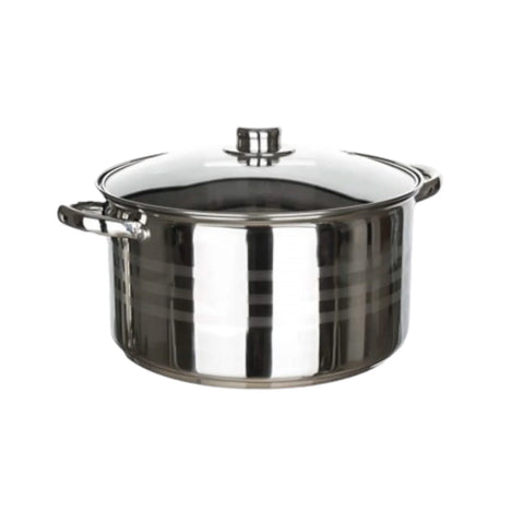 Cratita  castron 2 litri inox cu capac de sticla Fund multistrat Royalty Line Gătește sanatos