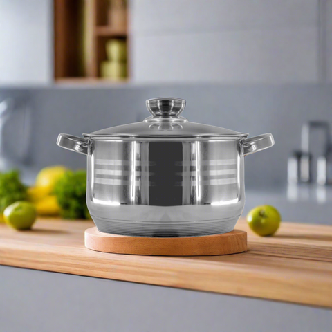 Cratita inox 2,9 litri capac de sticla Royalty Line Calitate si Eleganta pentru Gătitul de Zi cu Zi