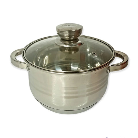 Cratita inox 2,9 litri capac de sticla Royalty Line Calitate si Eleganta pentru Gătitul de Zi cu Zi