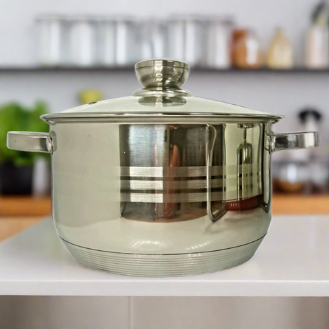Cratita inox 2,9 litri capac de sticla Royalty Line Calitate si Eleganta pentru Gătitul de Zi cu Zi