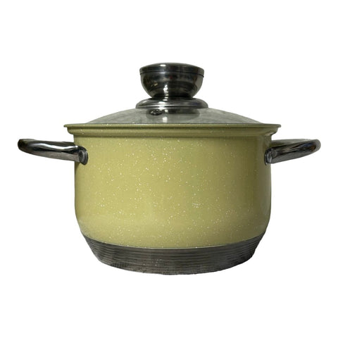 Cratiță Premium Royalty Line Crem 2.9 L – Inox cu fund multistrat și capac din sticlă, gătit rapid, elegant și sănătos