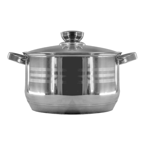 Cratita 3.9 litri inox cu capac de sticla fund multistrat  Royalty Line
