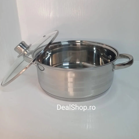 Cratita 4,5 litri joasa cu capac din inox Royalty Line SP7 GATESTE SANATOS