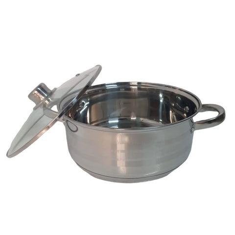 Cratita 5,8 litri inox fund multistrat cu capac de sticla Royalty Line RL-SP6-SP7 GATESTE SANATOS