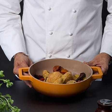 Cratita joasa 3,4 litri 26 × 8 cm RECOMANDAT DE CHEF NICOLAI TAND COOKING BY HEINNER GATESTE SANATOS