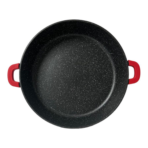 Cratita 7 litri joasa cu Invelis de marmura capac sticla 36 cm RL-BR36ML Royalty Line