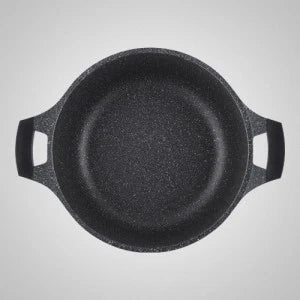 Cratita marmorata joasa cu capac 34cm, 7L ,RL-BR34ML Royalty Line