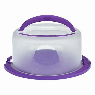 Suport rotund cu Capac pentru Tort sau Prajituri 30 x 15 cm