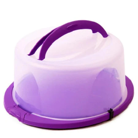 Suport rotund cu Capac pentru Tort sau Prajituri 30 x 15 cm