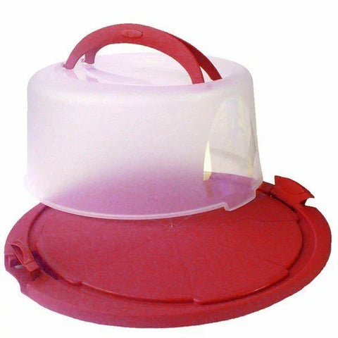 Suport rotund cu Capac pentru Tort sau Prajituri 30 x 15 cm