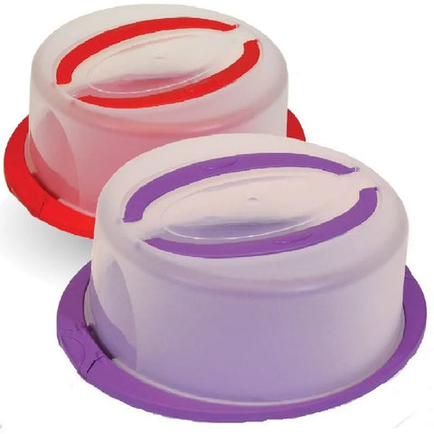 Suport rotund cu Capac pentru Tort sau Prajituri 30 x 15 cm