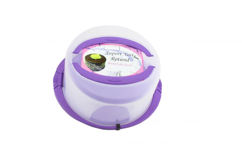 Suport rotund cu Capac pentru Tort sau Prajituri 30 x 15 cm