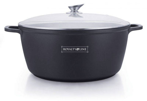 Cratita 19.5 litri cu învelis de marmura  Royalty Line RL-BS40M Premium Ideala pt dulceata zacusca și preparate în cantitate mare