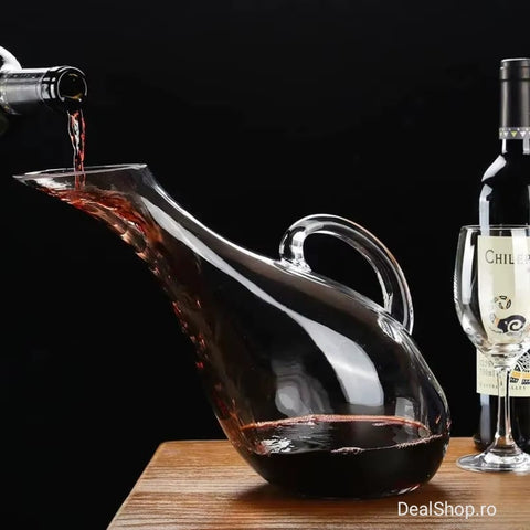 Decantor vin în forma de lebada 1500 ml Sticla Carafa vin TERASA piscina evenimente