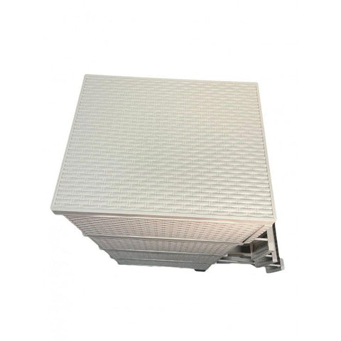 Dulap pentru depozitare 4 sertare Model Ratan Bej 38x45x90 cm Organizare Eleganta și Practica