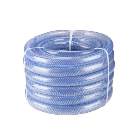 Furtun Grădină 1/2" 50 metri Transparent cu Inserție Textila  Ideal pentru Terasă și Irigații