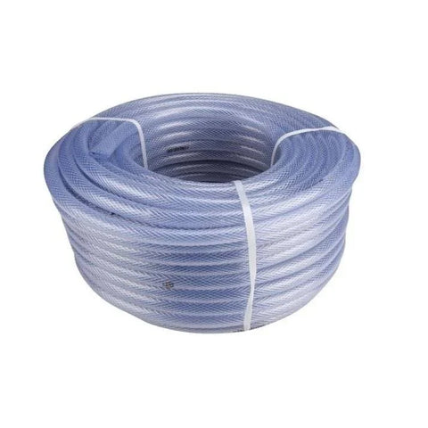 Furtun Grădină 1/2" 50 metri Transparent cu Inserție Textila  Ideal pentru Terasă și Irigații