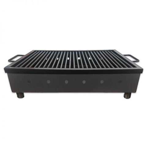 Gratar metalic cu picioare detasabile pe carbuni lemn 60x40 cm Perfect pt curte terasa
