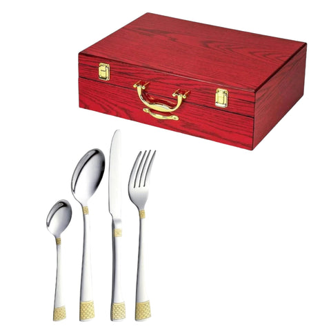 Set tacamuri inox 72 piese 12 persoane Bachmayer BM 7884 Cadoul perfect