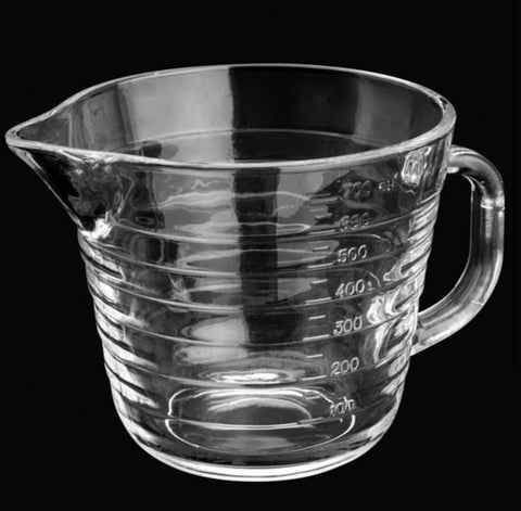Latiera gradata 700 ml din sticla pentru spumare lapte cappuccino tip ulcior barista cu maner