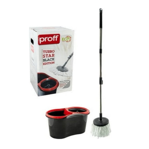 Mop rotativ cu storcator 360 grade coada telescopica galeata 13 litri Proff
