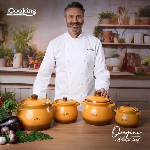 Oala 3 litri ceramica cu capac Cooking by Heinner  RECOMANDAT Chef Nicolai Tand 14,5 x 16 cm