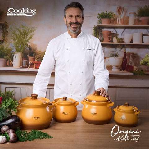 Oala 6 litri cu capac ceramica Cooking by Heinner Origini Chef Nicolai Tand Gateste sanatos traditional sarmale