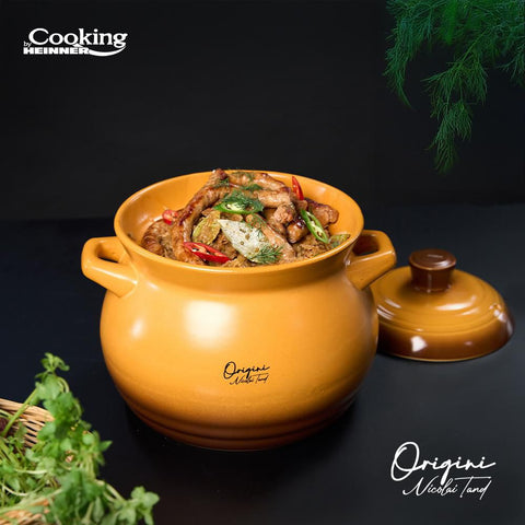 Oala 4.5 litri cu capac ceramica Cooking by Heinner Origini Chef Nicolai Tand  sarmale Gateste sanatos