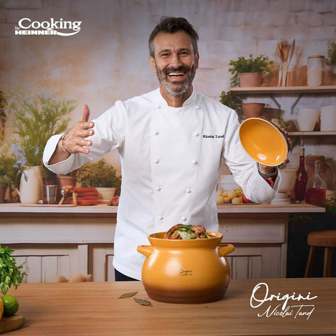 Oala 4.5 litri cu capac ceramica Cooking by Heinner Origini Chef Nicolai Tand  sarmale Gateste sanatos