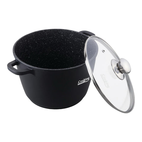 Oala 10 litri invelis de marmura capac de sticla Cooking oala ciorba sarmale GATESTE SANATOS Cadoul perfect