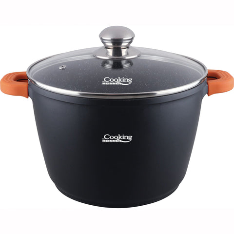 Oala 10 litri invelis de marmura capac de sticla Cooking oala ciorba sarmale GATESTE SANATOS Cadoul perfect