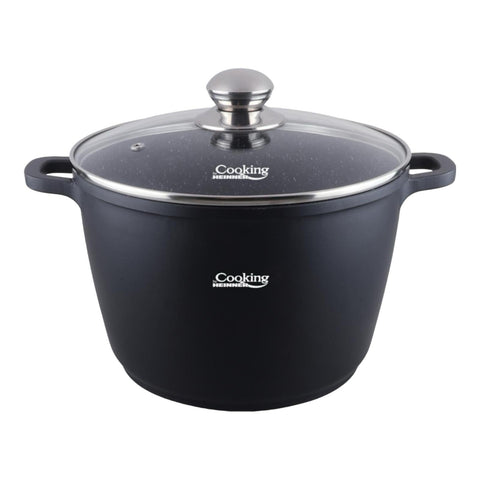 Oala 10 litri invelis de marmura capac de sticla Cooking oala ciorba sarmale GATESTE SANATOS Cadoul perfect