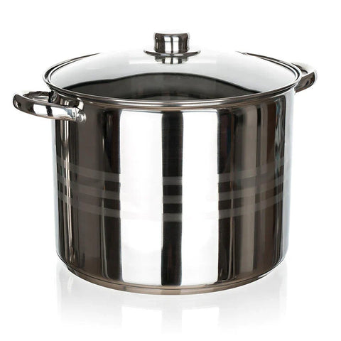 Oala 11 litri inox fund multistrat cu capac sticla Royalty Line  Gateste sanatos sp4