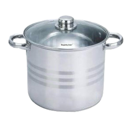 Oală inox 5,3 litri, fund multistrat cu capac de sticla,Royalty Line(sp-1) Calitate premium pt bucătăria ta
